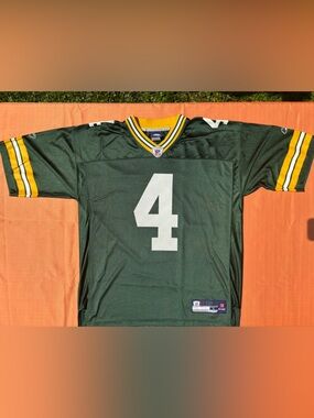Reebok NFL Green Bay Packers Brett Favre jersey adult size Large